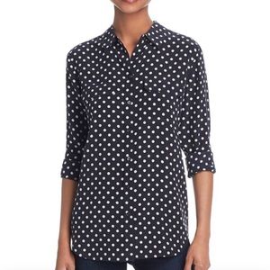 Equipment polka dot blouse